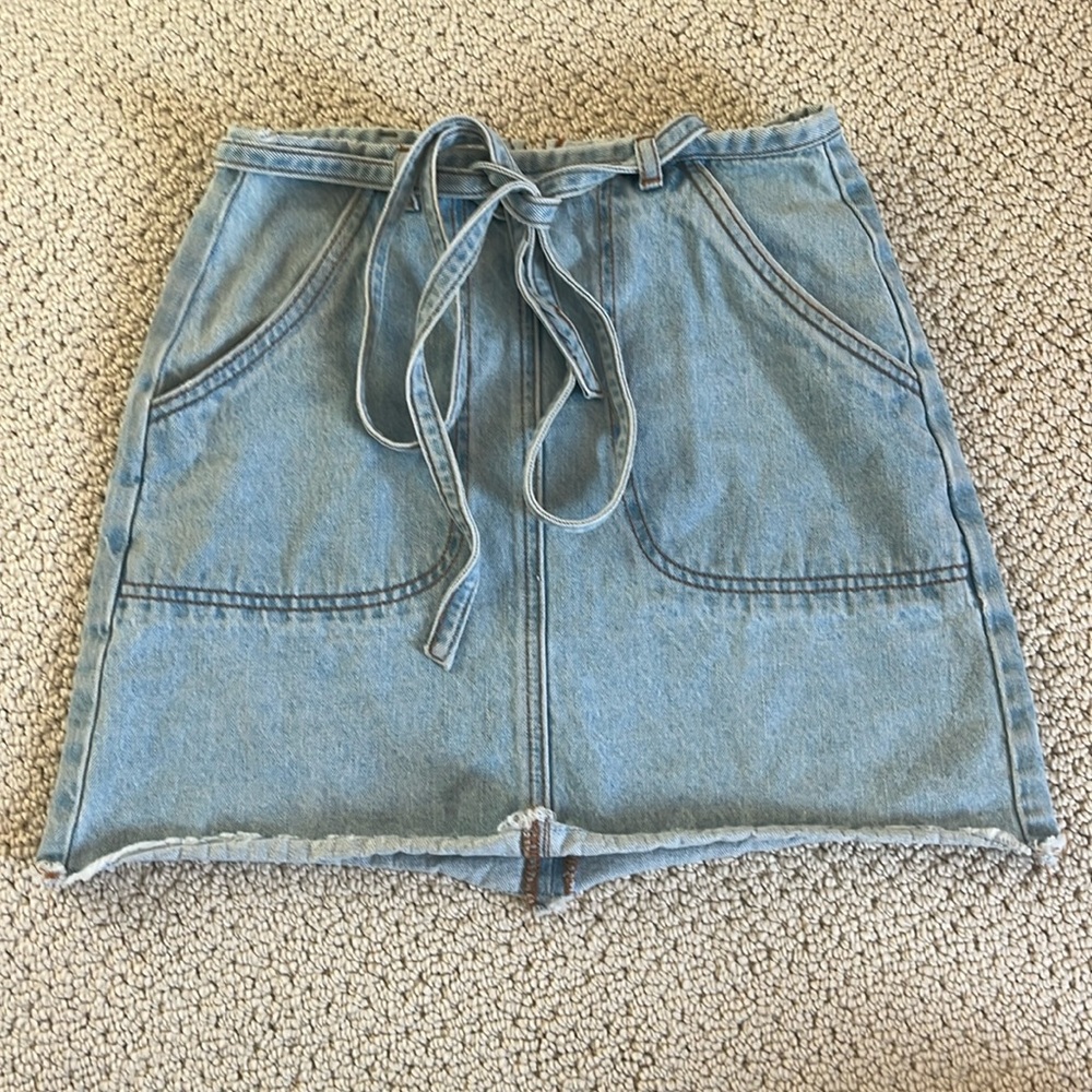 Billabong x the salty blonde denim skirt